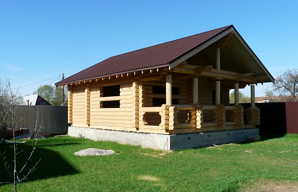 Строительство бани в деревне Дубнево