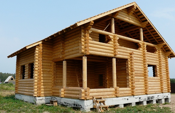 Деревянный дом в деревне Лужки, Серпуховский район
